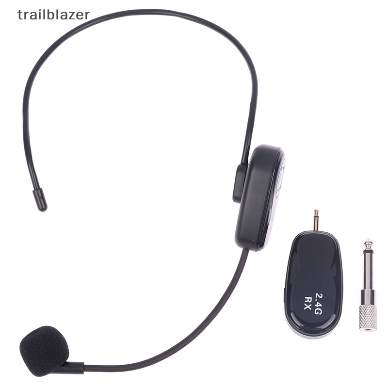 Tai nghe trailblazer bộ phát micrô không dây 2.4g với bộ thu cho bộ khuếch đại giọng nói mới