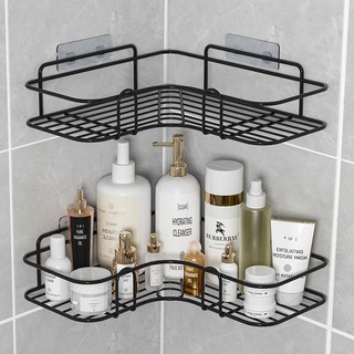Kệ Đựng Đồ Dùng Hình Tam Giác Gắn Tường Không Cần Khoan Tiện Dụng Cho Nhà Bếp / Nhà Tắm