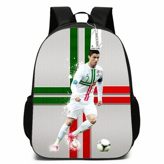 Ba lô Cristiano Ronaldo dành cho nữ Sinh viên Công suất lớn In thoáng khí Túi đa năng cá tính