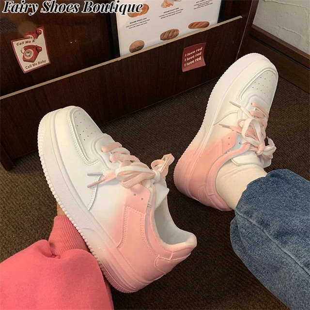 ZHUXIA Gradient sneakers giày hội đồng quản trị của phụ nữ sinh viên giày trắng nhỏ bán chạy giày thể thao sinh viên thoáng khí giày thể thao hàn quốc giày thể thao giản dị giày thể thao phong cách gi