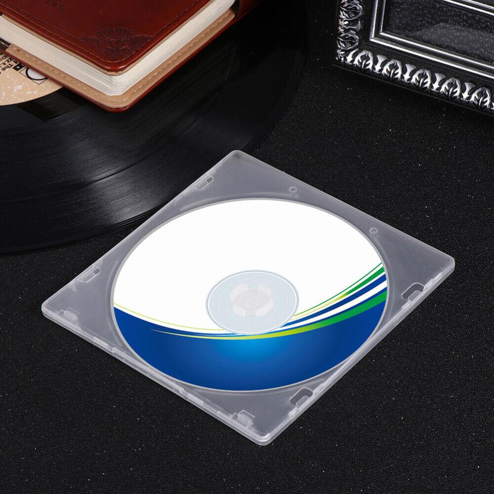 MONOSTYLE 20 Cái CD, Hộp PP vuông trong suốt PP, Vỏ đĩa đơn phong cách mỏng di động có thể lắp đặt Hộp cao su mềm CD