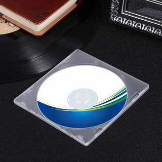 [Còn hàng] CD IDEANEST 20 chiếc, Hộp PP vuông trong suốt, Vỏ đĩa đơn phong cách mỏng có thể cài đặt DVD hộp cao su mềm