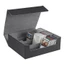 1 Cái 1800 + Card Deck Case Cho Thẻ Giao Dịch Top Side-Loading Deck Case Hộp Thẻ Trò Chơi Đen + Xám