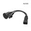 BTM IEC C14 Nam Cắm Nối Dài Cáp Nguồn Đầu Nối 3Pin IEC320-C14 Sang AU + C13 Chuyển Đổi Bộ Chuyển Đổi Dây Cáp Mở Rộng Li