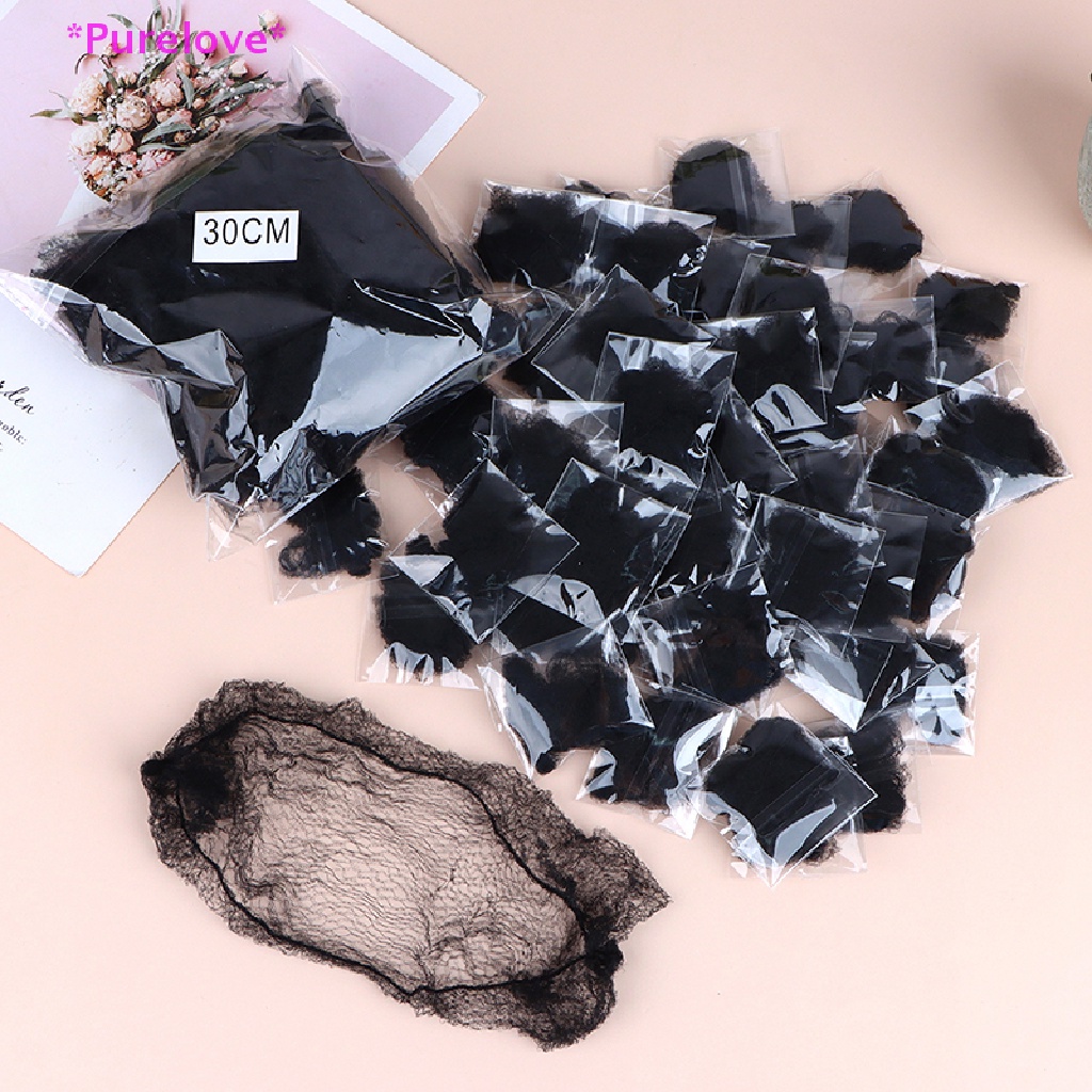 Set 50 Lưới Búi Tóc Co Giãn Màu Đen 30 / 50 / 60CM