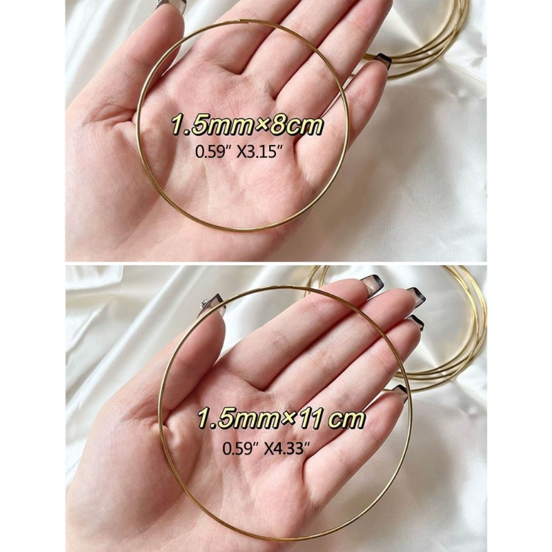 Wellb 5 Chiếc Vòng Thủ Công Vòng Hoa Macrame Vòng Nhẫn Để Làm Trang Trí Đám Cưới