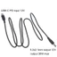 WU Type C USB C PD sang 12V 4 0x1 7mm 3 5x1 35mm 5 5x2 1mm Dây chuyển đổi cho máy ảnh