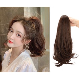 Tóc Giả Ngoạm Đuôi Dáng Cụp Ngắn 35cm HaminStore