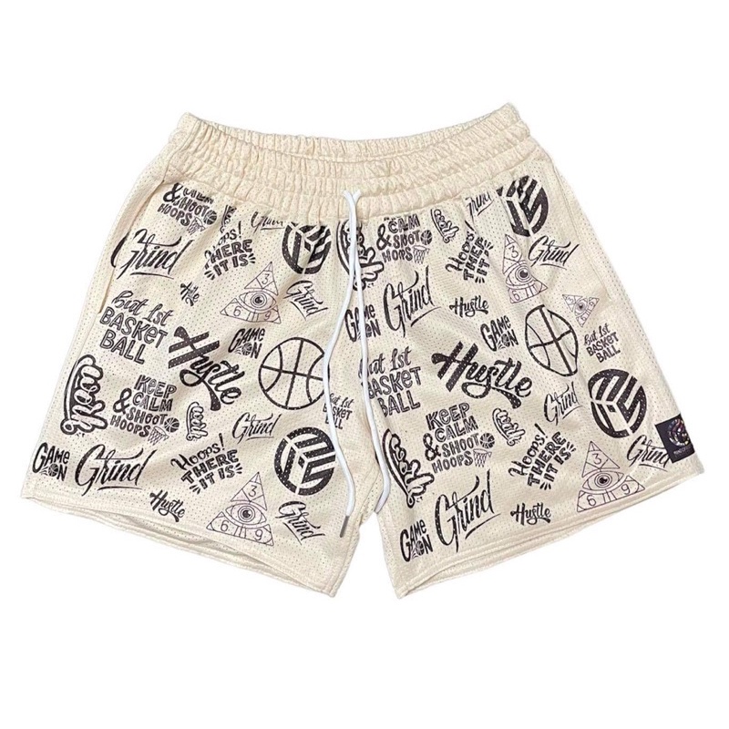2023 Quần short nam MFS - Vải lưới màu be mando | Shopee Việt Nam