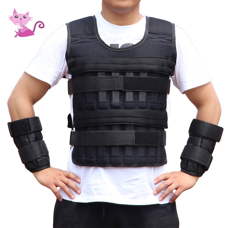 Áo Vest 20kg Có Thể Điều Chỉnh Hỗ Trợ Luyện Tập Đấm Bốc