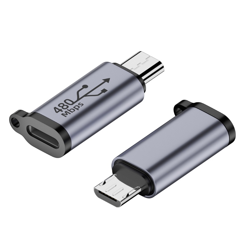 Đầu Nối Sạc Nhanh Chuyển Đổi Ổ Cắm iOS8pin Sang Cổng Cắm Type-C Micro USB 480Mbps 18W