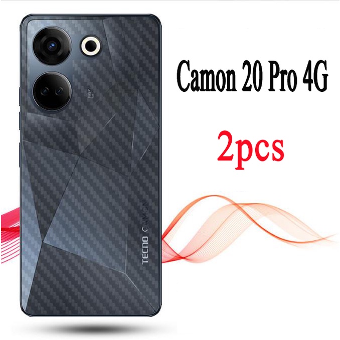 Tecno Pova 5 Mặt Sau Cho Tecno Pova 2 3 4 Pro NEO 2 5G Camon 20 / 20 Pro 4G Spark 10 9 8C 8 GO 2023 8P 7TCamon 19 17 Pro 18P 17P 18 Phim Bảo Vệ Sợi Carbon Premier