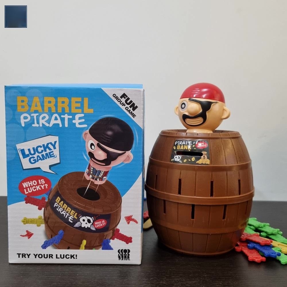 Hộp đồ chơi đâm hải tặc Barrel Pirate loại lớn 24 que, đồ chơi vui nhộn