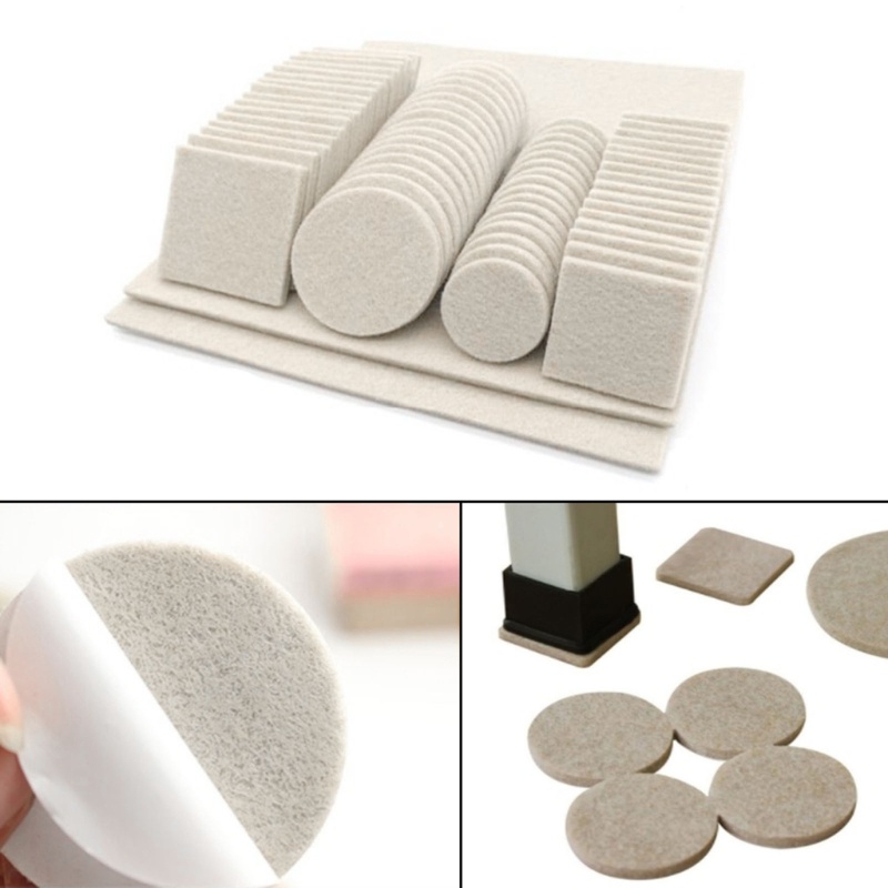Fol Felt Pads 80 130 Chiếc Bề Mặt Cứng Và Không Đều Ngăn Ngừa Trầy Xước Cho Tủ Sách Bàn Để Bảo Vệ