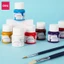 Hũ màu Goat Gouache, bộ màu nước pha sẵn Deli 12 lọ 25ml cao cấp - Chất siêu mịn, dễ dàng trộn màu