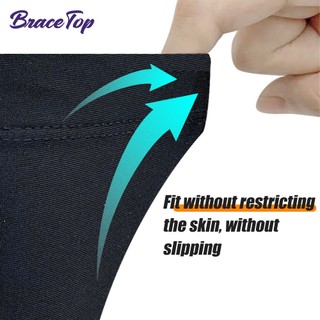 Bracetop 1 đôi tay áo nén cho trẻ em / người lớn nẹp cánh tay cho bóng rổ, bóng chuyền, vớ cánh tay tennis thoáng khí chống trượt phụ kiện đồ bảo hộ cho nam giới nữ