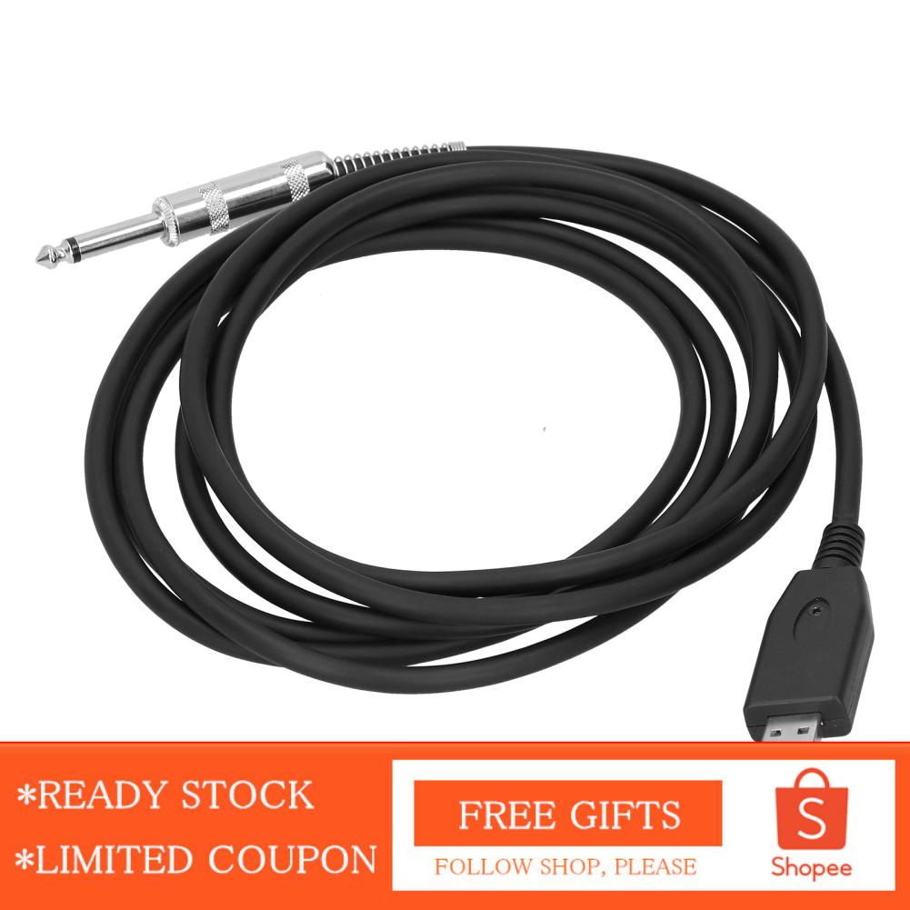 USB To 6.35mm Electric Guitar Cable Plug Play Adapter
