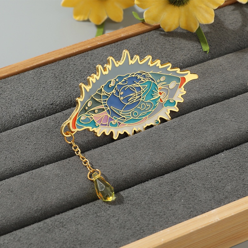 [yunyuan] Anime nhật bản jujutsu kaisen gojo satoru eyes chain enamel brooch backpack huy hiệu phụ kiện thời trang