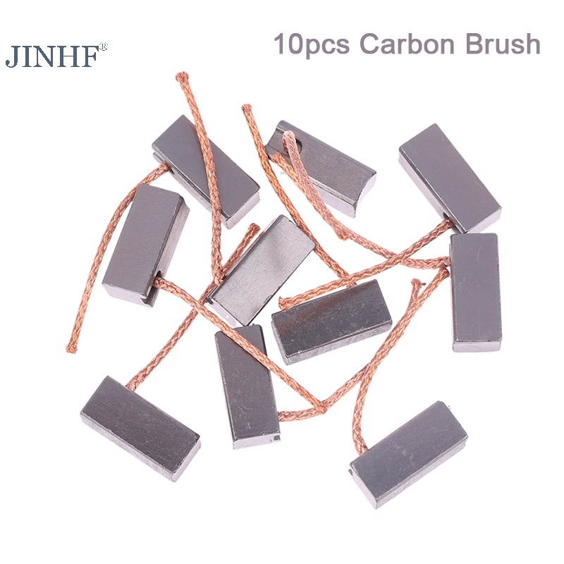 10 Chổi than JINHF cho quạt thổi khí máy sưởi ô tô kích thước 8 * 8 * 20mm