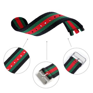 Dây Đồng Hồ Đeo Tay Thời Trang Bằng Nylon 20mm 19mm 17mm#Dây Đeo Đồng Hồ Bằng Vải Màu Bạc / Đen Thay Thế Thời Trang Cho Nam Và Nữ