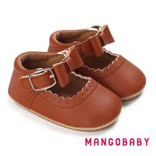 Mgg-autumn Giày Công Chúa Tập Đi, Phong Cách Ngọt Ngào Bé Gái Màu Nơ Ren Trang Trí Đế Mềm Chống Trơn Trượt Cho Trẻ Sơ Sinh Prewalker