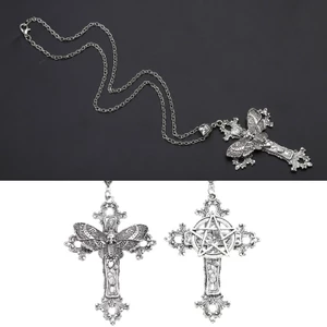 YOI Đầu Bướm Côn Trùng Đầu Lâu Xương Đòn Dây Chuyền Vòng Cổ Cô Gái Đảng Gothic Trang Sức Thời Trang