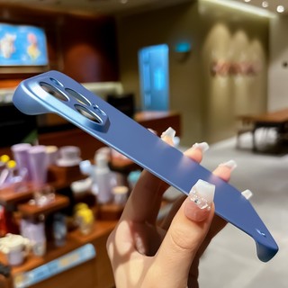 Ốp Điện Thoại Không Khung Mỏng Cho iPhone 14 13 12 Mini 11 Pro XS Max XR X 8 7 Plus SE 2022 2020 Sơn Kim Loại Vỏ Nhựa Cứng T19