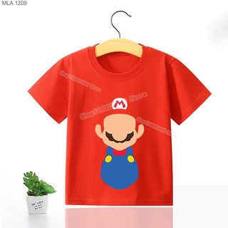 Áo Thun In Hình mario Thời Trang Cho Bé Trai