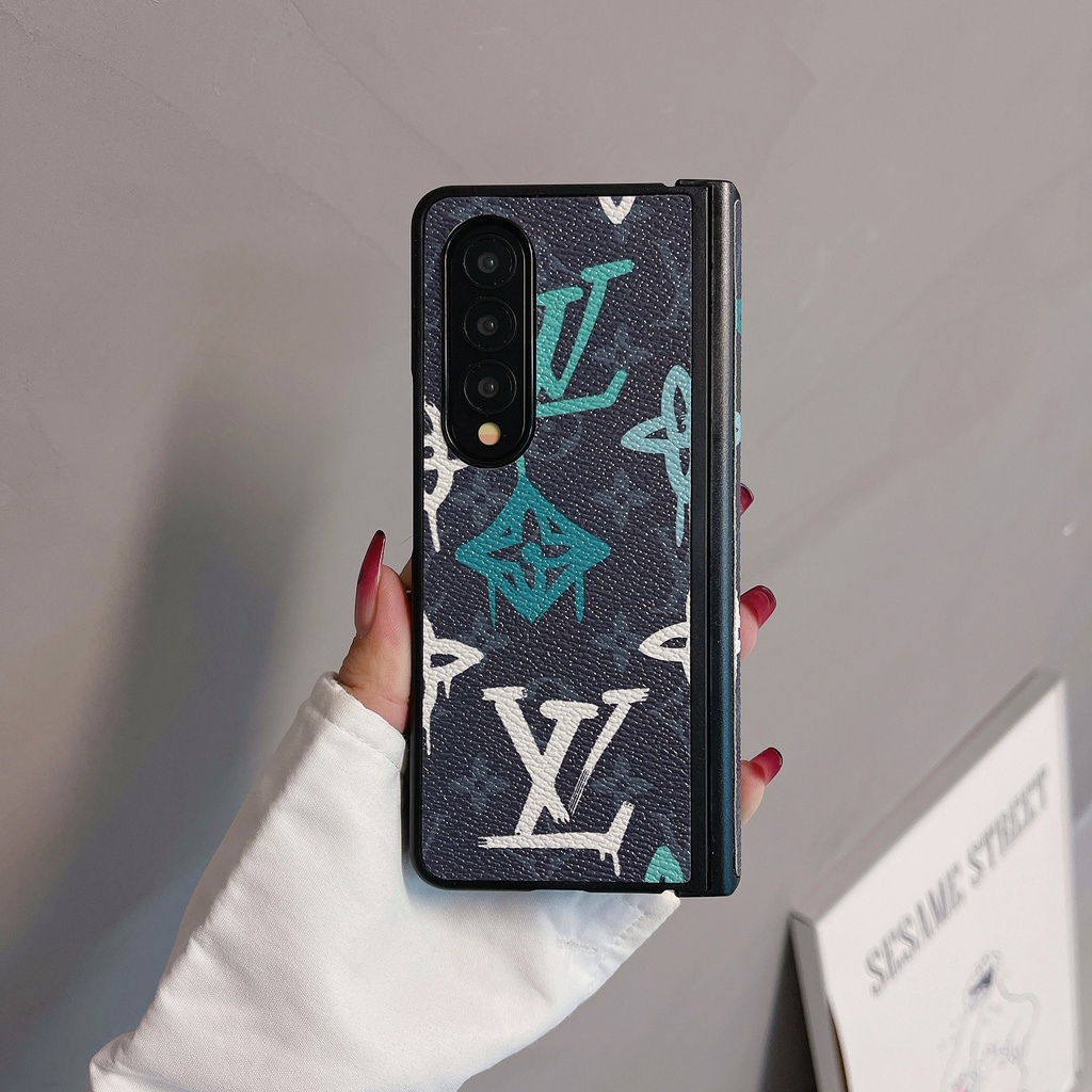 Ốp Điện Thoại Họa Tiết Graffiti Vintage Sang Trọng Cho Samsung Galaxy Z Fold 6 5 4 3 Phong Cách Xu Hướng Vỏ Chống Sốc Cho Z Fold6 5G Thiết Kế Độc Đáo Bao Gồm Tất Cả Vỏ Bảo Vệ
