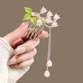 Lược Cài Tóc Phối Tua Rua Xinh Xắn Thời Trang