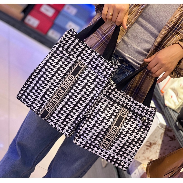 Túi bento canvas giữ nhiệt xinh xắn tiện dụng cho cơm trưa, túi vải dễ thương kèm gói cách nhiệt