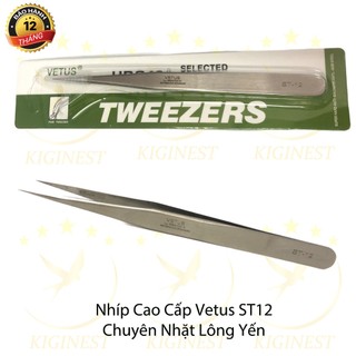 Nhíp Tách Thẳng ST12  LASHES SUPPLY, Nhíp Cong St15 Chuyên dụng Nhặt lông Yến - Gắp Linh Kiện Điện Tử