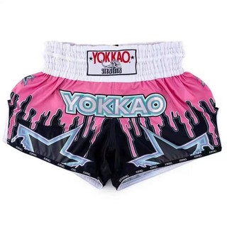 [Yokkao] Quần Muay Thai boxing co giãn nhanh khô thấm mồ hôi cho người lớn nam nữ và trẻ em, YYBS