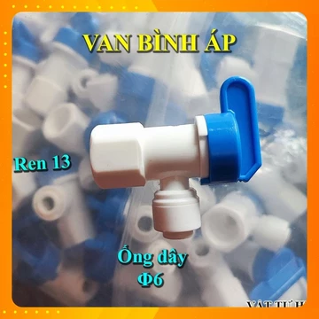 Van bình áp máy lọc nước RO, khoá bình áp, đầu ra ống dây 6mm nối nhanh cho máy lọc nước hàng Xịn