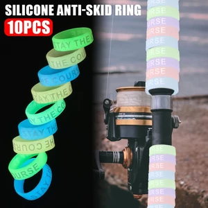 Vỏ Bọc Bảo Vệ Tay Cầm Cần Câu Cá / Vòng Nhẫn Chữ O Bằng Silicon Dạ Quang Chống Trượt Cố Định Cần Câu Cá