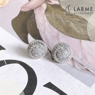Khuyên tai nữ bông tai nụ xoắn phong cách sang trọng dự tiệc Larme accessories -KT0236