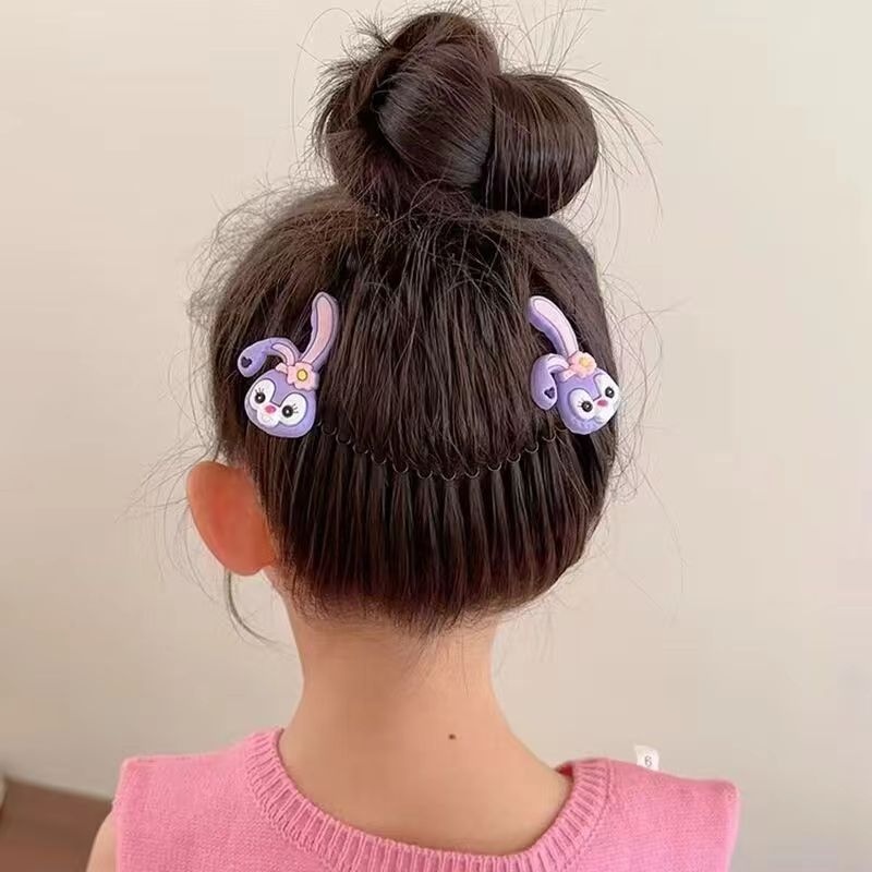 Xược Cài Tóc Làm Gọn Tóc Con Hoạt Hình Gấu Dâu/Thỏ Trắng/Kuromi Xinh Xắn Đáng Yêu Cho Bé Phụ Kiện Tóc Nữ
