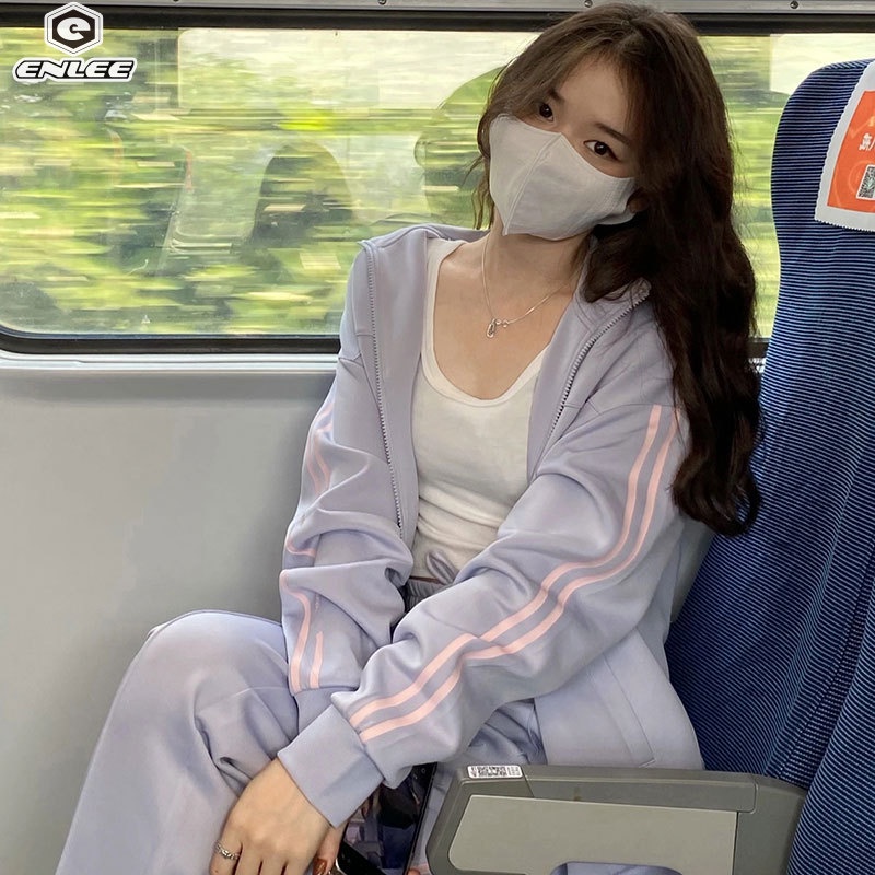 Enlee Set Đồ Thể Thao Phong Cách Hong Kong Thời Trang Cho Nữ | Shopee ...