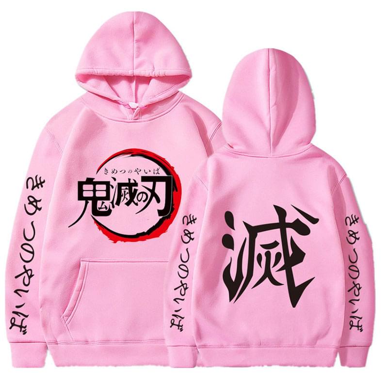 Nhật bản anime demon slayer hoodies áo khoác nỉ nam nữ kimetsu no yaiba hoody thời trang dạo phố harajuku áo chui đầu hip hop