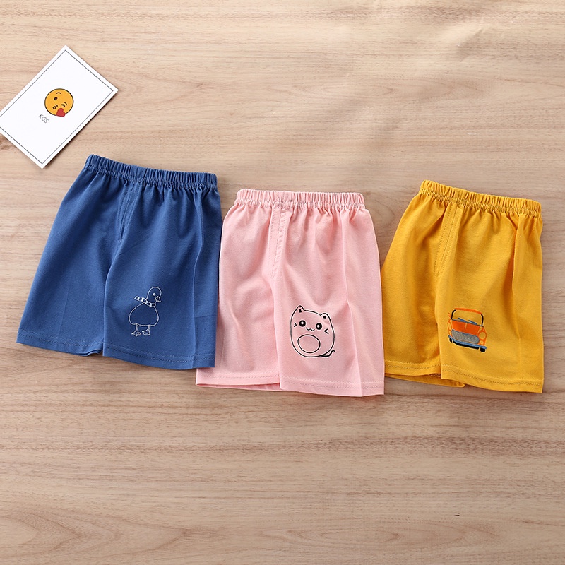 Trẻ Em Quần Short Trẻ Em Quần Áo Trẻ Em Phiên Bản Hàn Quốc Cotton Bé Trai Bé Gái Quần Short Trung Nhỏ Trẻ Em Mở Đáy Quần Đơn Mảnh KVYU