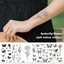 THI Chống Thấm Nước Tạm Thời Hình Xăm Dán Hoa Hồng Đen Chuyển Flash Tatoo VN