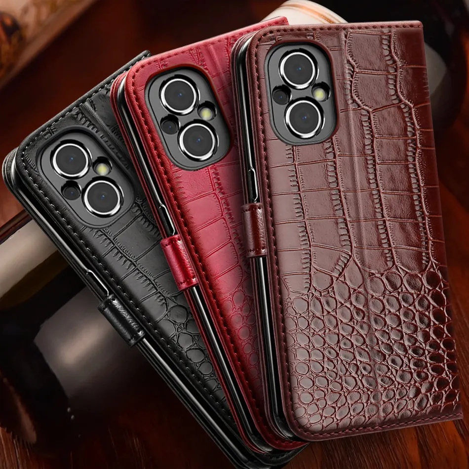 Ốp Điện Thoại Da PU Cá Sấu Cho OPPO Reno9 Pro 5G Reno8 T Reno7 Z Reno 6 7 8 Lite 9 Pro Plus 5G 4G Flip Cover