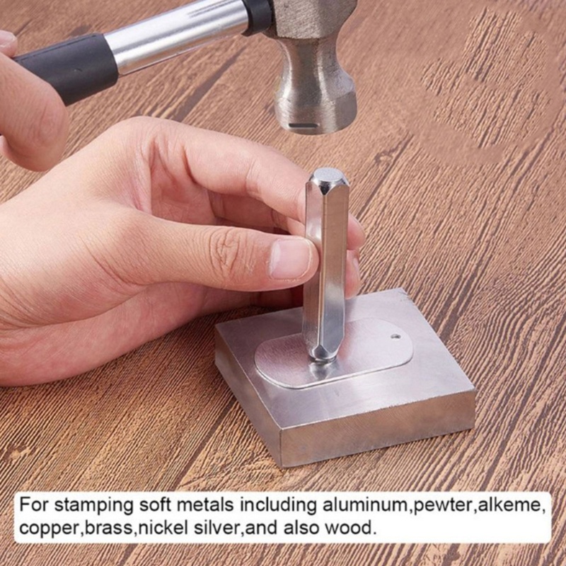 Flgo 12 Miếng Punch Stamp Set 63mm Họa Tiết Hoa Matte Metal Stamping Tool