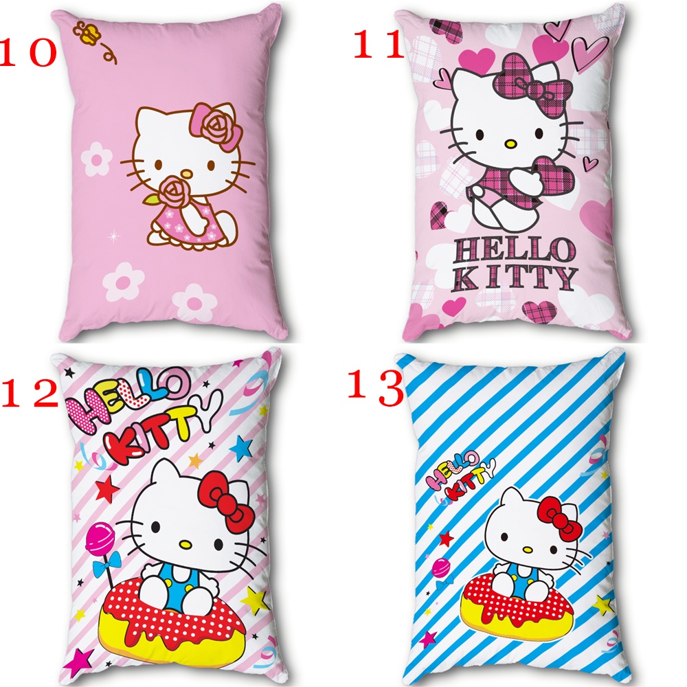 Vỏ Gối Chữ Nhật Một Mặt In Hình Hello Kitty Màu Hồng Dễ Thương Trang Trí Nhà Cửa (Không Kèm Lõi)