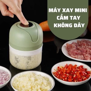 Máy Xay Mini Tỏi Ớt Cầm Tay 250ml Sử Dụng Cổng Sạc USB Siêu Tiện Lợi