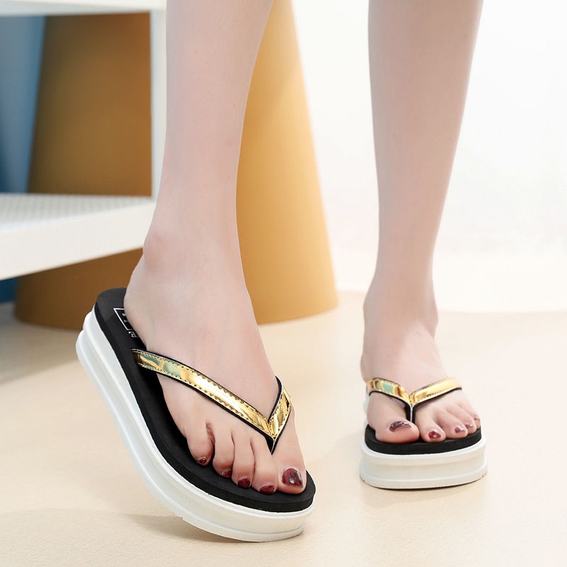 Dép Xỏ Ngón Đế Dày Chống Trượt Chống Mài Mòn Phong Cách Hàn Quốc Thời Trang Mùa Hè Mới Cho Nữ