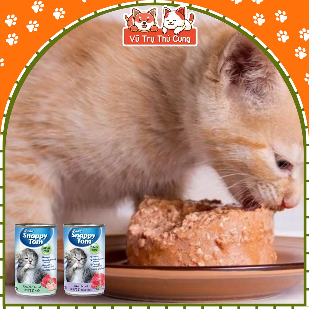Pate Baby Snappy Tom cho Mèo Con lon 150g