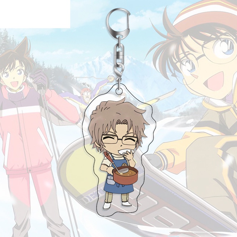 Móc khóa DETECTIVE CONAN ver PHỤC VỤ Thám Tử Lừng Danh in hình anime chibi độc đáo mica trong acrylic