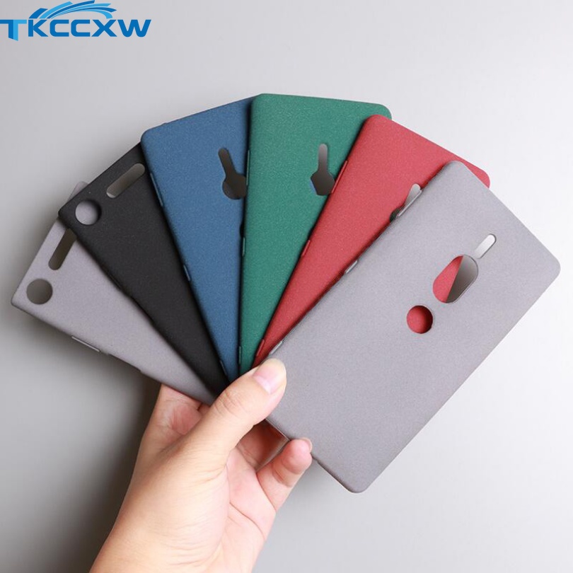 Dành Cho Sony Xperia XA Z5 Z3 Plus Z2 Z1 XZ3 XZ2 XZ1 Ốp Lưng Chống Vân Tay Mờ Cát Silicon Mềm