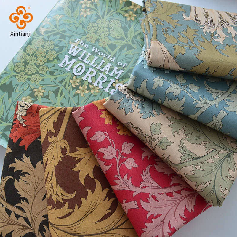 Tự Làm Handmade Hoa Nguyên Chất Cotton In Nhuộm Vải Morris Phong Cách Túi Quần Áo Trang Trí Cho Đệm TJ20455